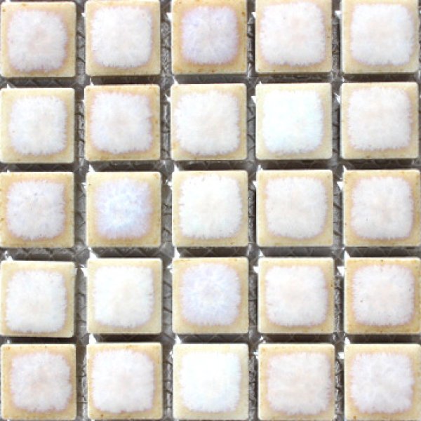 画像2: 窯変　モザイク19ミリタイル　Ｎ-201　ベージュ (2)