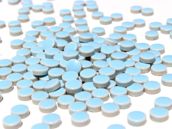 画像3: キュートな10ミリ丸タイル　バラ　水色　11Ｂ (3)