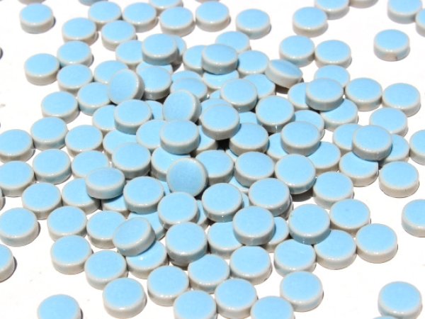 画像2: キュートな10ミリ丸タイル　バラ　水色　11Ｂ (2)