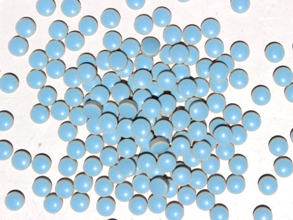 画像1: キュートな10ミリ丸タイル　バラ　水色　11Ｂ (1)