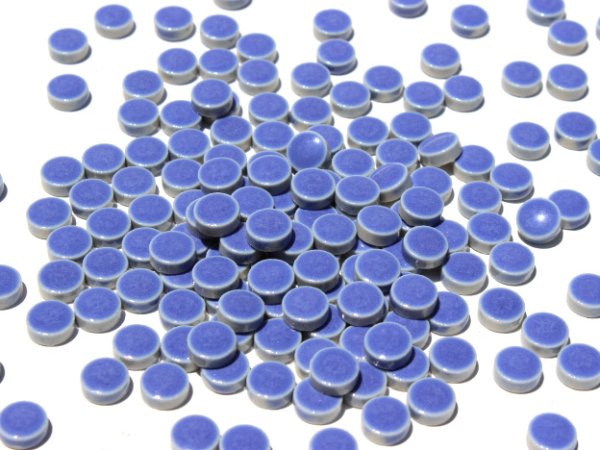 画像2: キュートな10ミリ丸タイル　バラ　青色　10Ｄ (2)