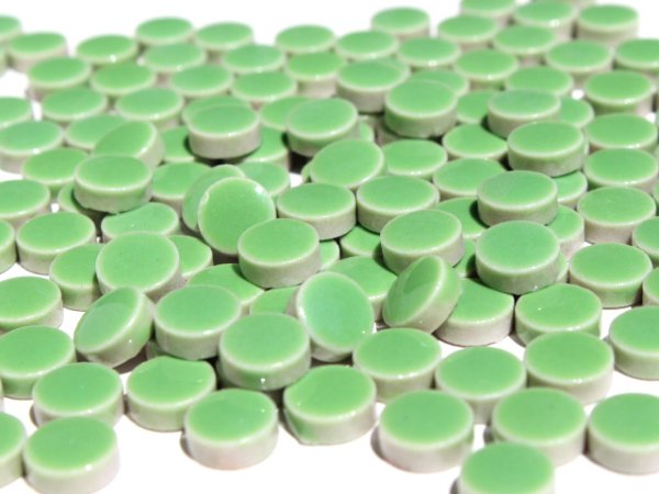 画像3: キュートな10ミリ丸タイル　バラ　ライムグリーン　30Ｅ (3)