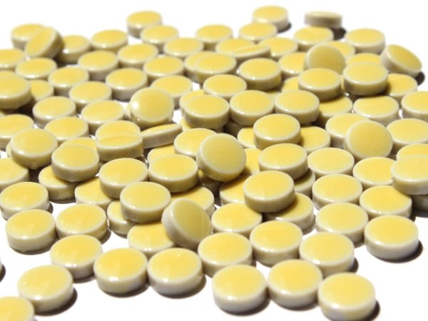 画像3: キュートな10ミリ丸タイル　バラ　黄色　4Ｅ (3)