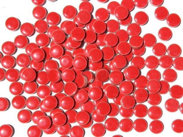 画像2: キュートな10ミリ丸タイル　バラ　赤色　30Ｃ (2)