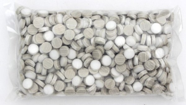 画像3: キュートな10ミリ丸タイル　バラ　白色 (3)