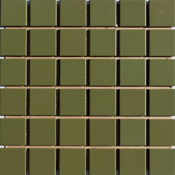 画像1: 床・壁タイル　スーパーカラー　４５角　黄緑色　Ｂ-１ (1)