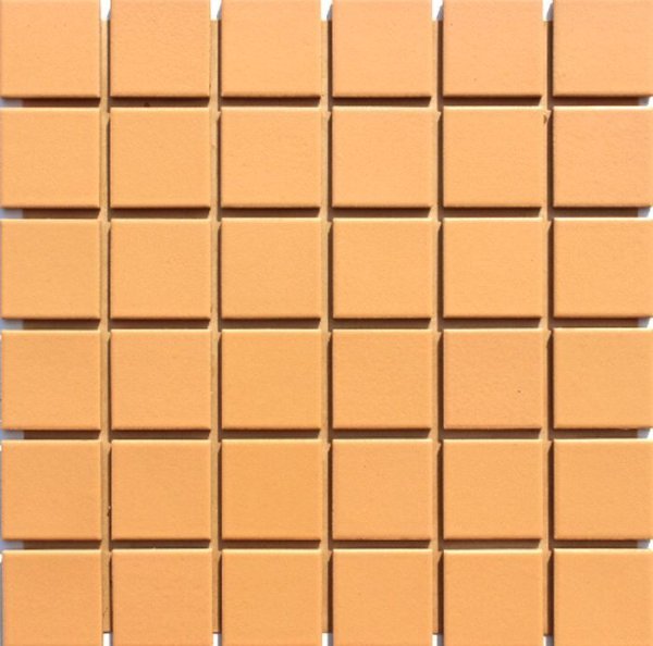 画像1: 床・壁タイル　スーパーカラー　４５角　橙色　Ｌ-２ (1)