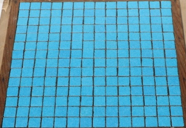 画像5: スモークガラスモザイクタイル　20ミリ角　A-32　トルコブルー (5)