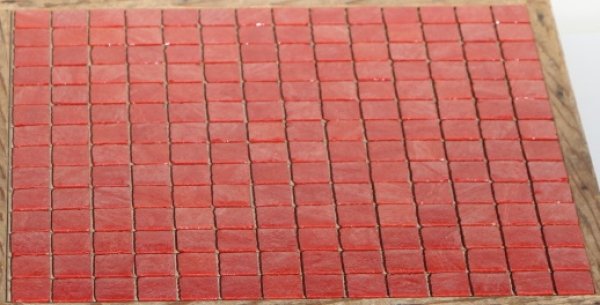 画像4: スモークガラスモザイクタイル　20ミリ角　F-41　オレンジ系　赤色 (4)