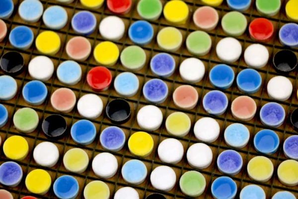 画像3: キュートな10ミリ丸タイル　11色MIX-100個 (3)