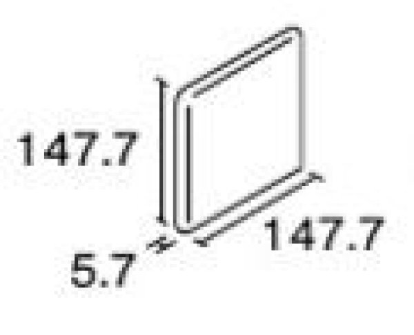 画像2: 150角 両面取 陶器質 RC15 （P15シリーズ）  (2)