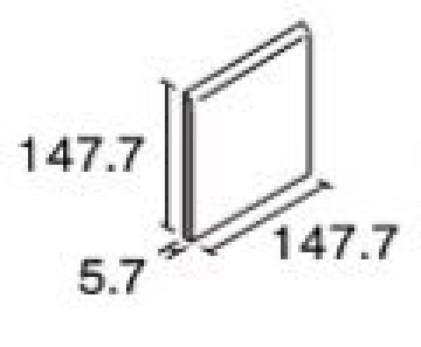 画像2: 150角 片面取 陶器質 RE15（P15シリーズ） (2)