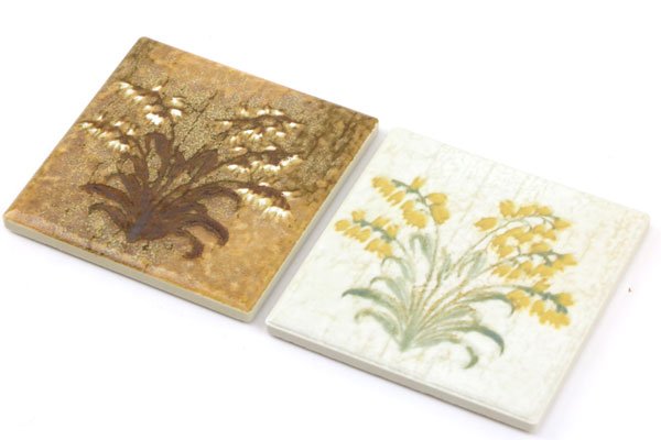 画像7: 88角マジョリカタイル　華蘭 柄アリ（1枚単位販売） (7)