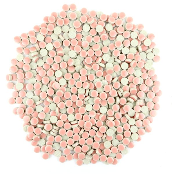 画像2: キュートな10ミリ丸タイル　バラ  25B (2)