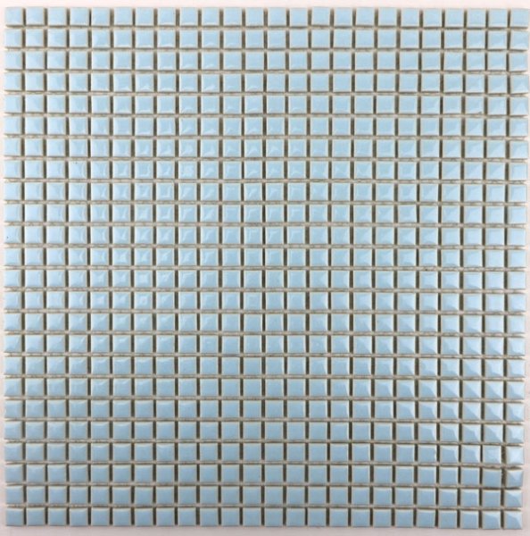画像1: 【限定品】１０ミリ角　モザイクタイル　シート　11A　薄水色 (1)