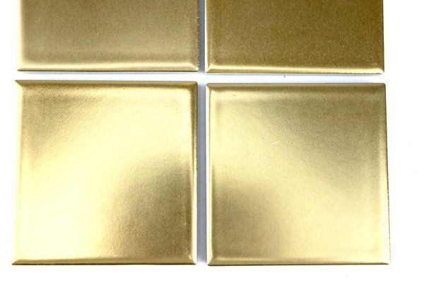 画像3: 100角  磁器質 純金色転写タイル (3)