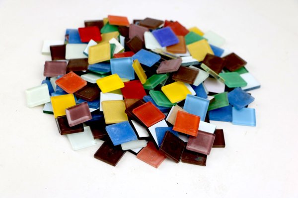 画像2: 無料!!ガラスタイル25角 カラーミックス 1kg (2)