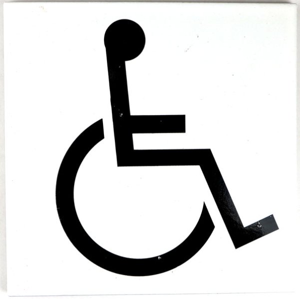 画像1: 車椅子マークG（色かすれ有） (1)