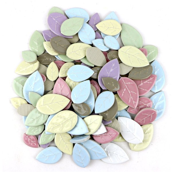 画像1: リーフタイル パステル 7色MIX バラ石 1ｋｇ (1)