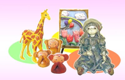画像1: 手芸用最高級粘土　スター粘土　500g